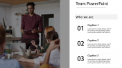 Download our 100% Editable Team PPT and Google Slides  